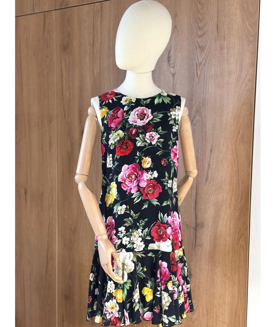 DOLCE&GABBANA Мульти повседневное платье, фото 3