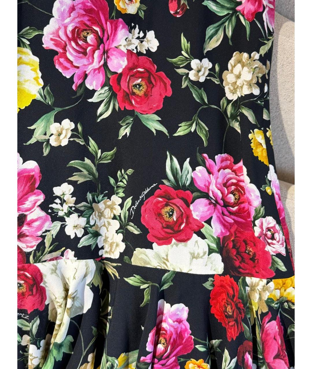 DOLCE&GABBANA Мульти повседневное платье, фото 2