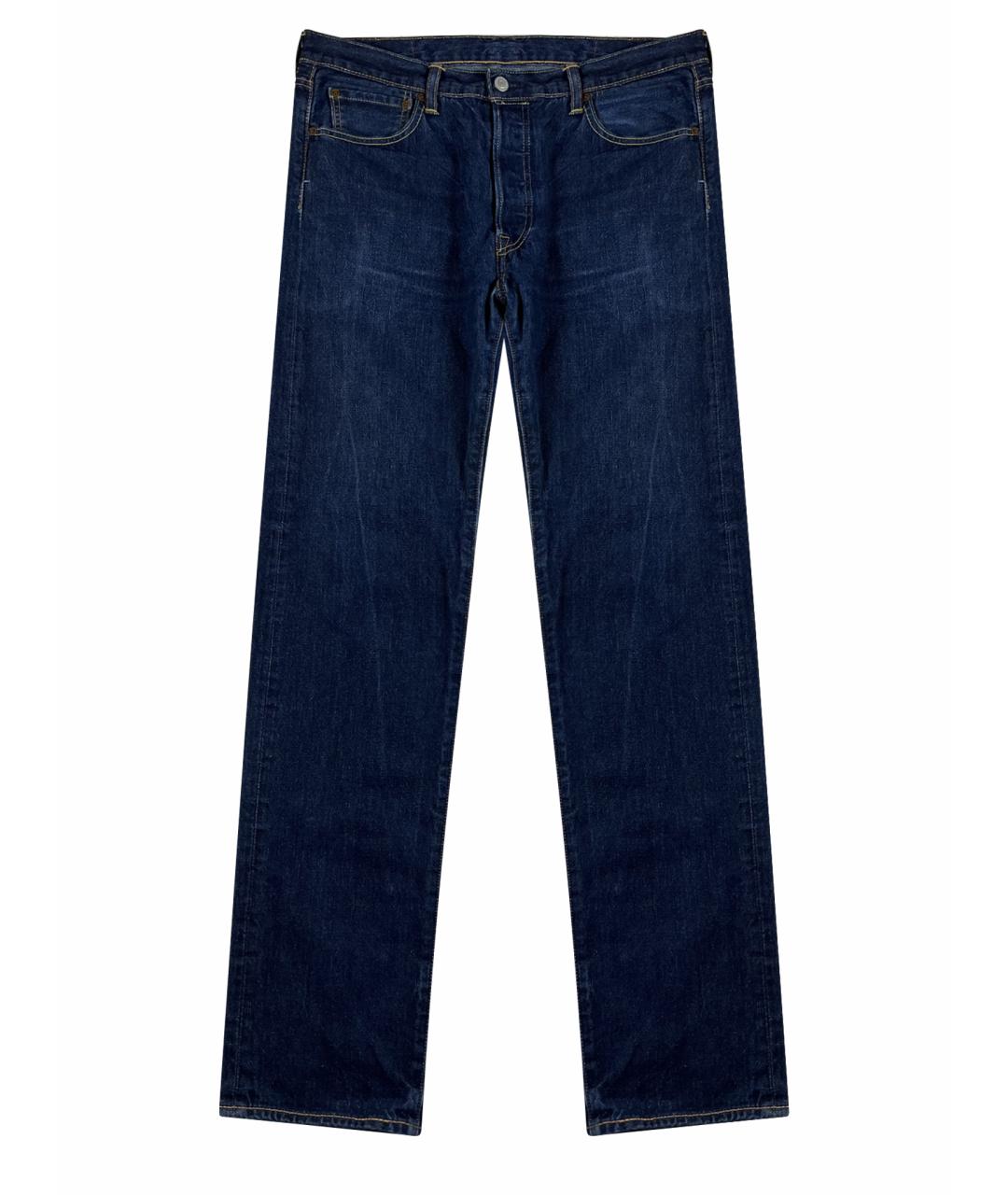 LEVI'S Темно-синие хлопковые прямые джинсы, фото 1