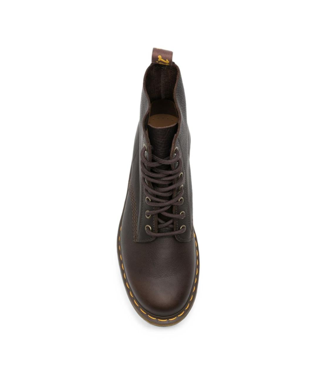 DR. MARTENS Коричневые кожаные высокие ботинки, фото 2
