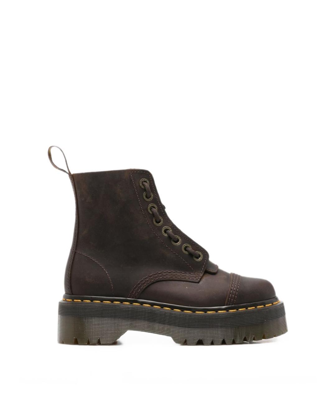 DR. MARTENS Коричневые кожаные ботинки, фото 1
