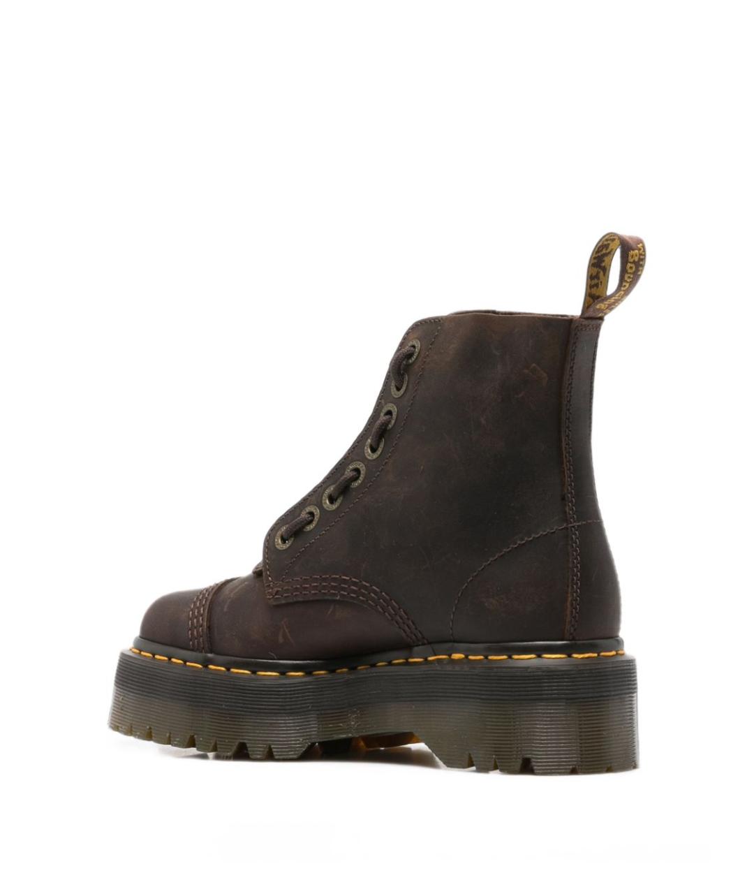 DR. MARTENS Коричневые кожаные ботинки, фото 2
