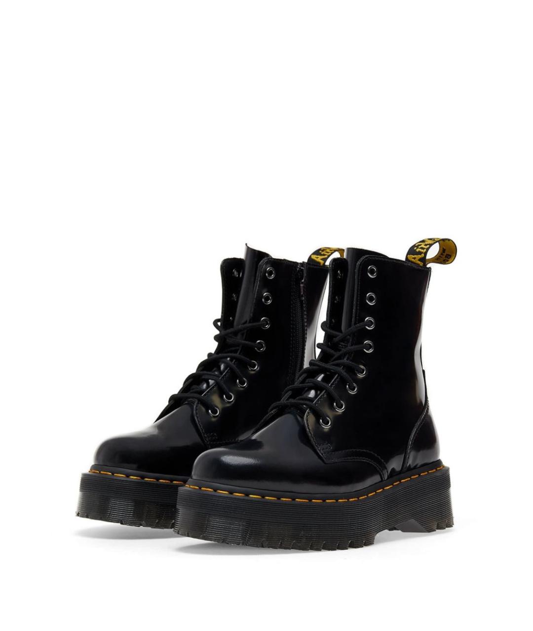 DR. MARTENS Черные кожаные ботинки, фото 3