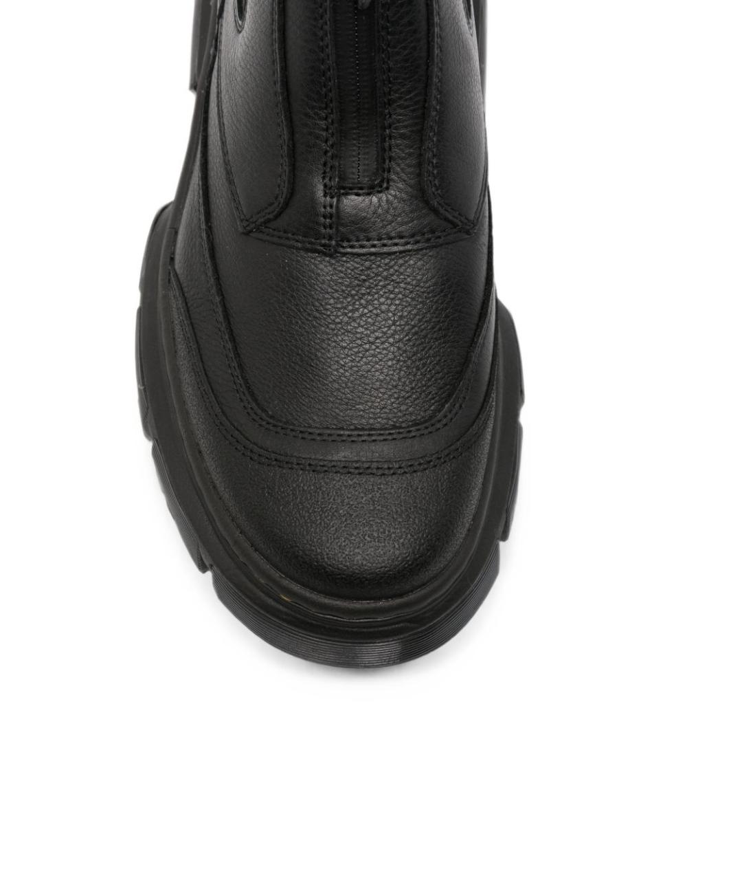 DR. MARTENS Черные кожаные высокие ботинки, фото 3