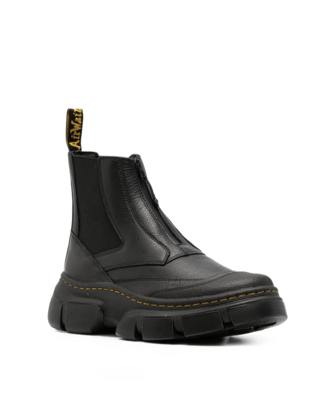 DR. MARTENS Черные кожаные высокие ботинки, фото 4