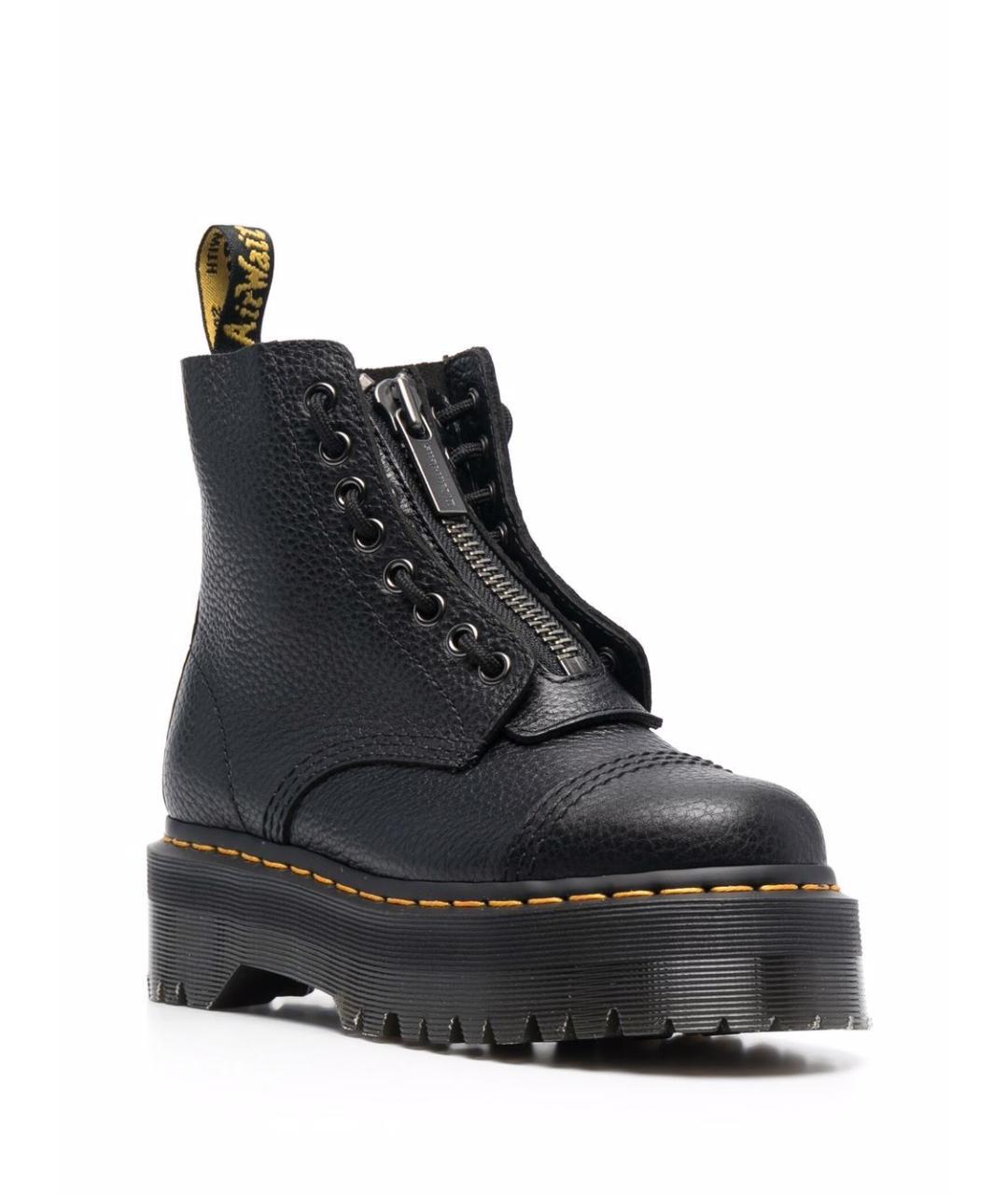 DR. MARTENS Черные кожаные ботинки, фото 4