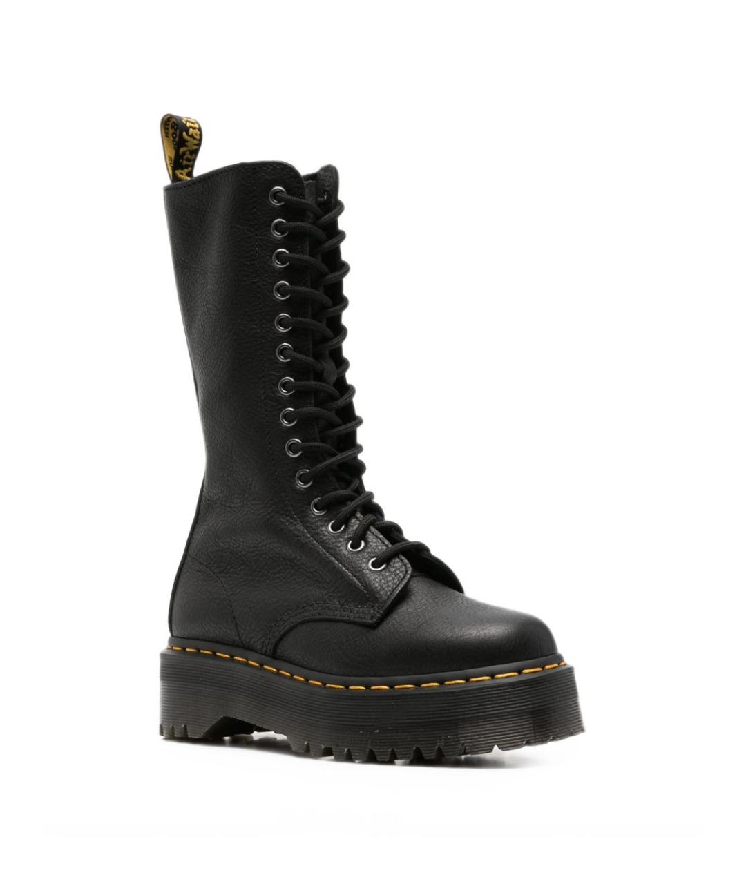 DR. MARTENS Черные кожаные ботинки, фото 4