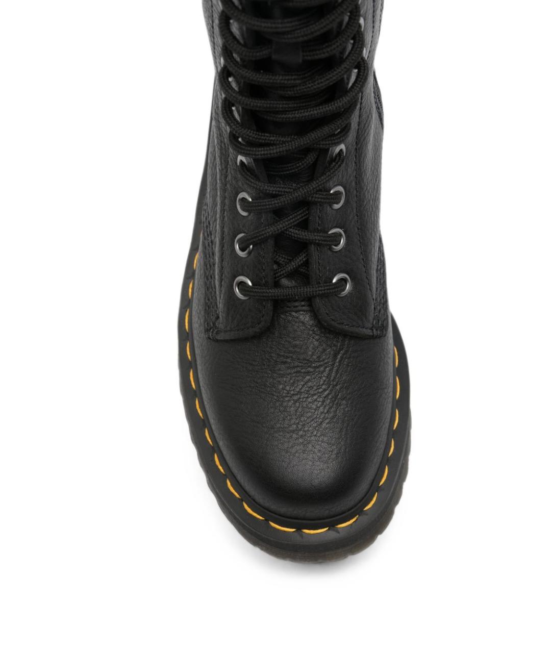 DR. MARTENS Черные кожаные ботинки, фото 3