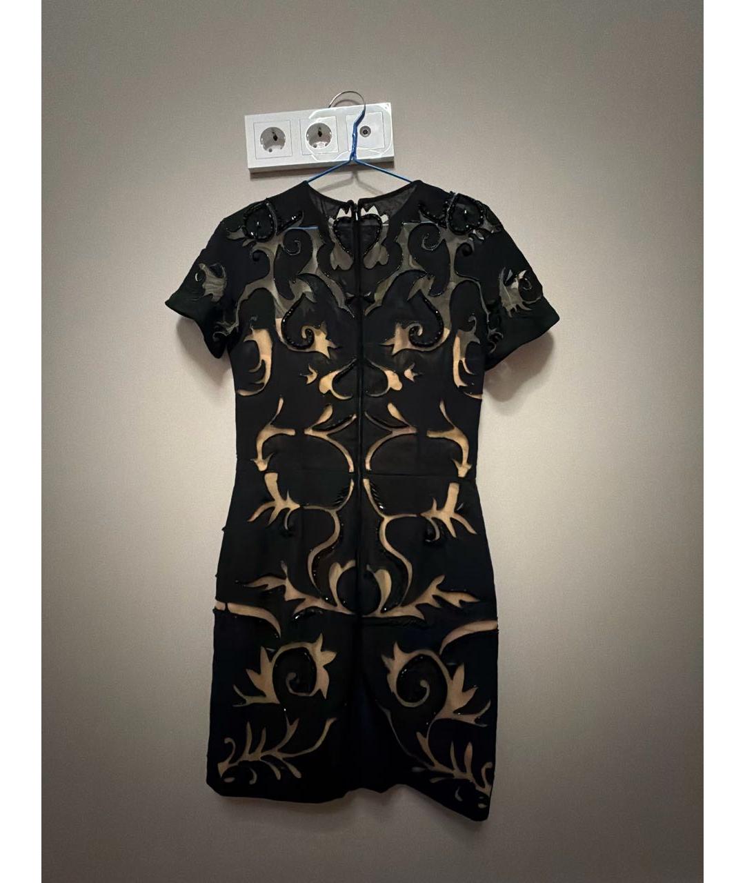 ZUHAIR MURAD Черное шелковое коктейльное платье, фото 2