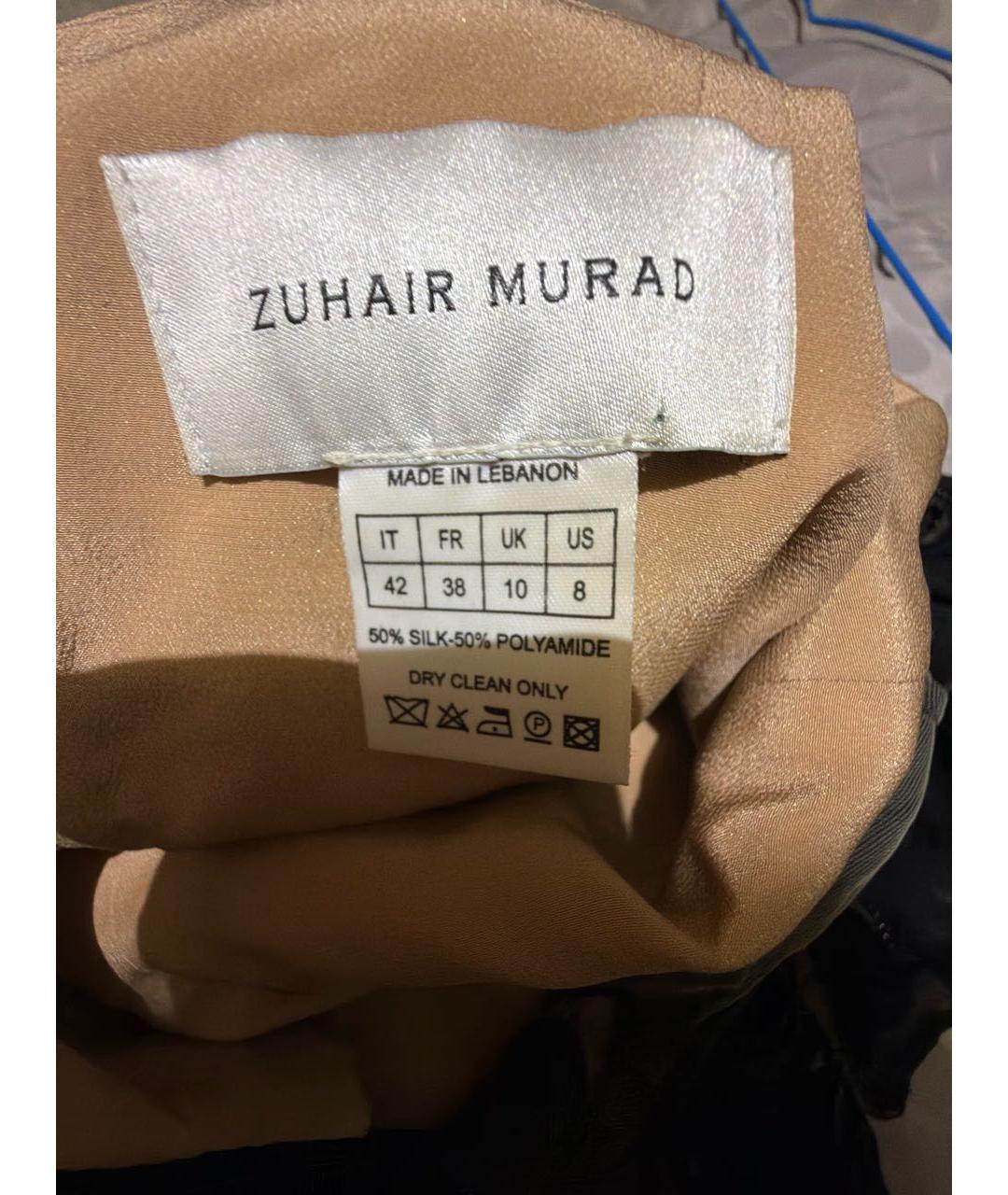 ZUHAIR MURAD Черное шелковое коктейльное платье, фото 3