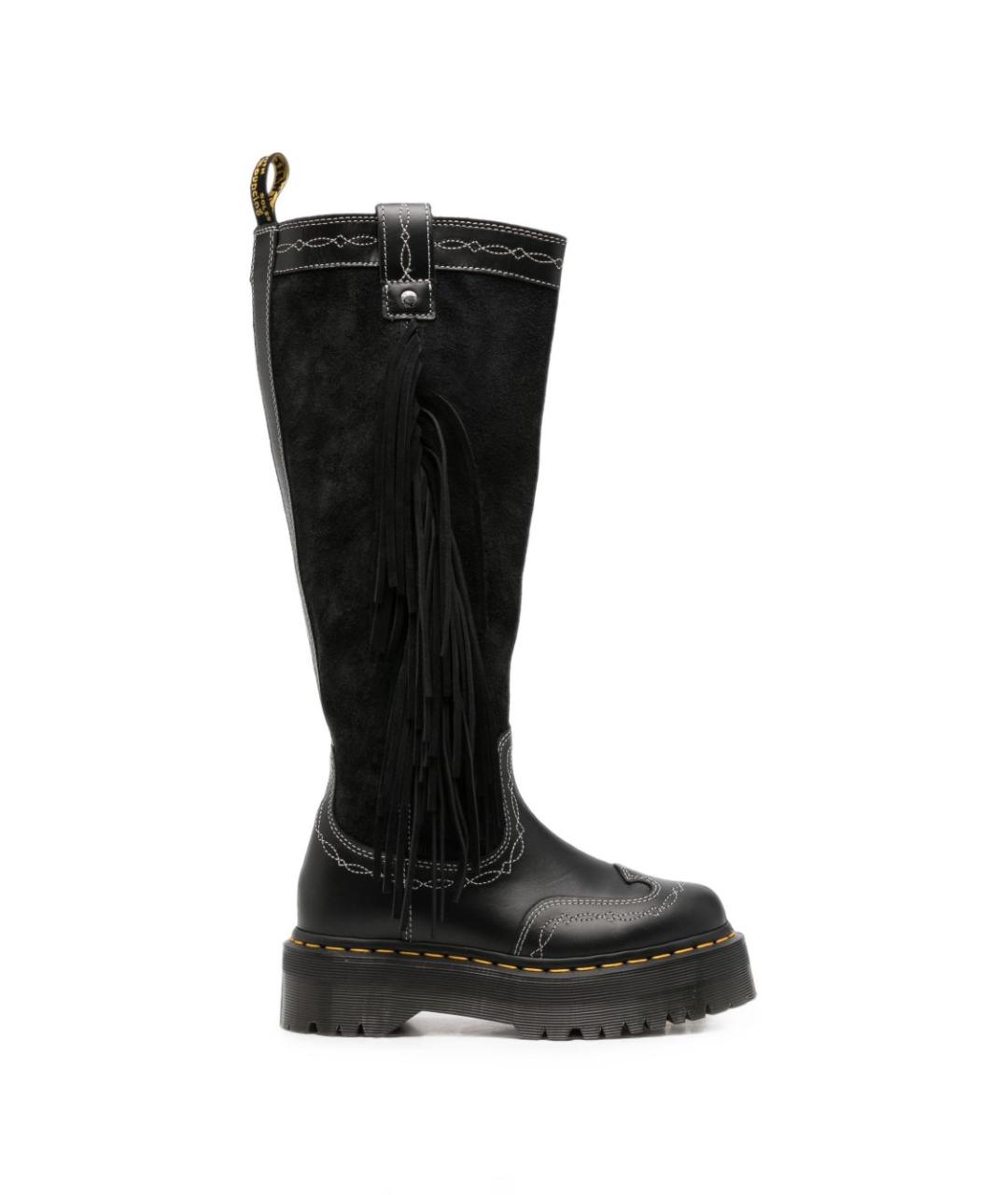 DR. MARTENS Черные кожаные сапоги, фото 1