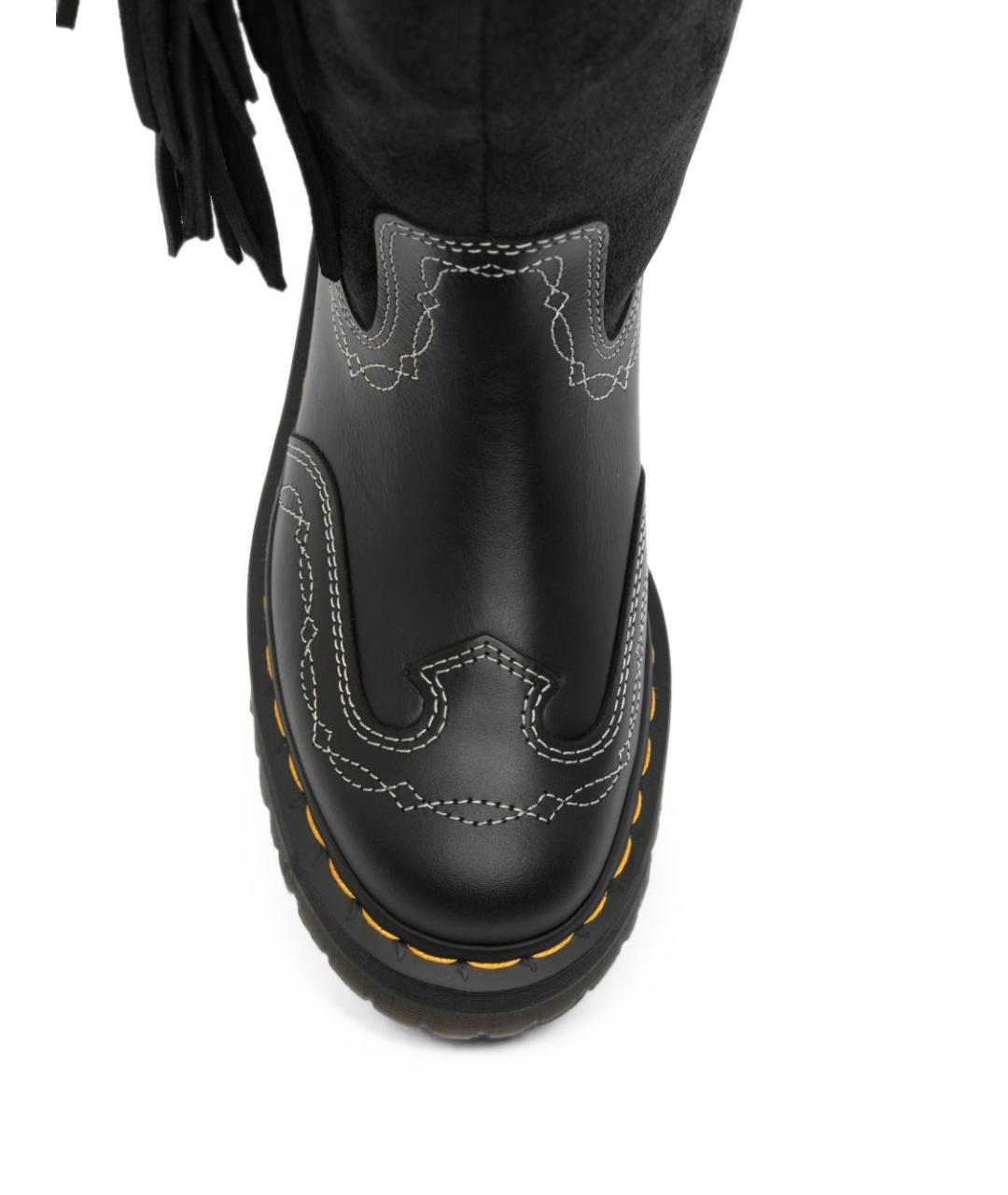 DR. MARTENS Черные кожаные сапоги, фото 2