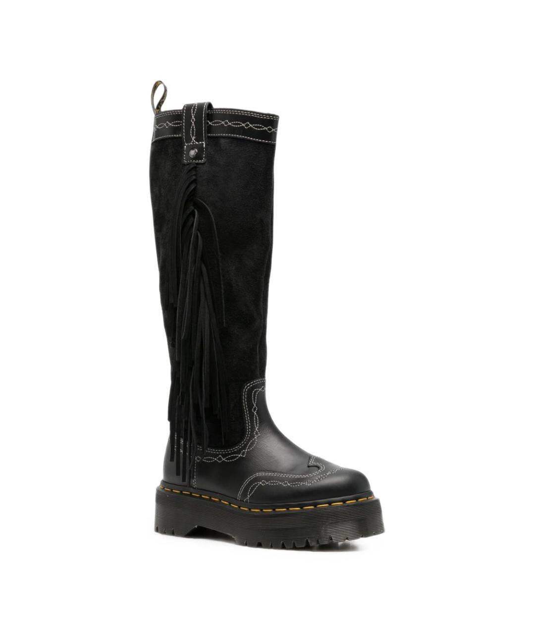 DR. MARTENS Черные кожаные сапоги, фото 4