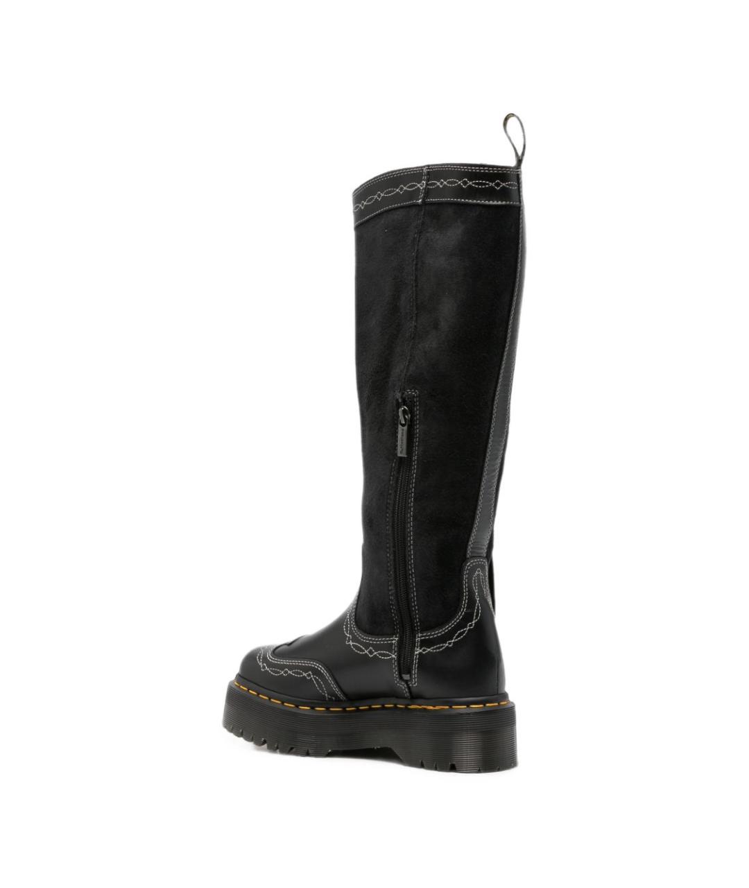 DR. MARTENS Черные кожаные сапоги, фото 3
