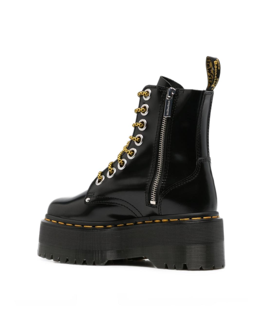 DR. MARTENS Черные кожаные ботинки, фото 3