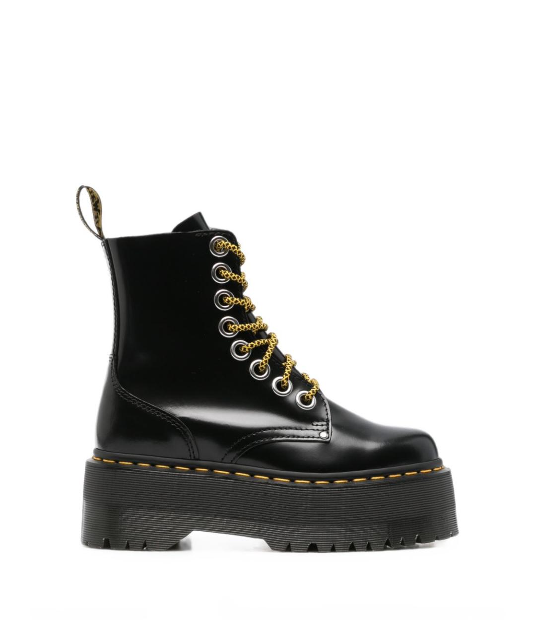 DR. MARTENS Черные кожаные ботинки, фото 1