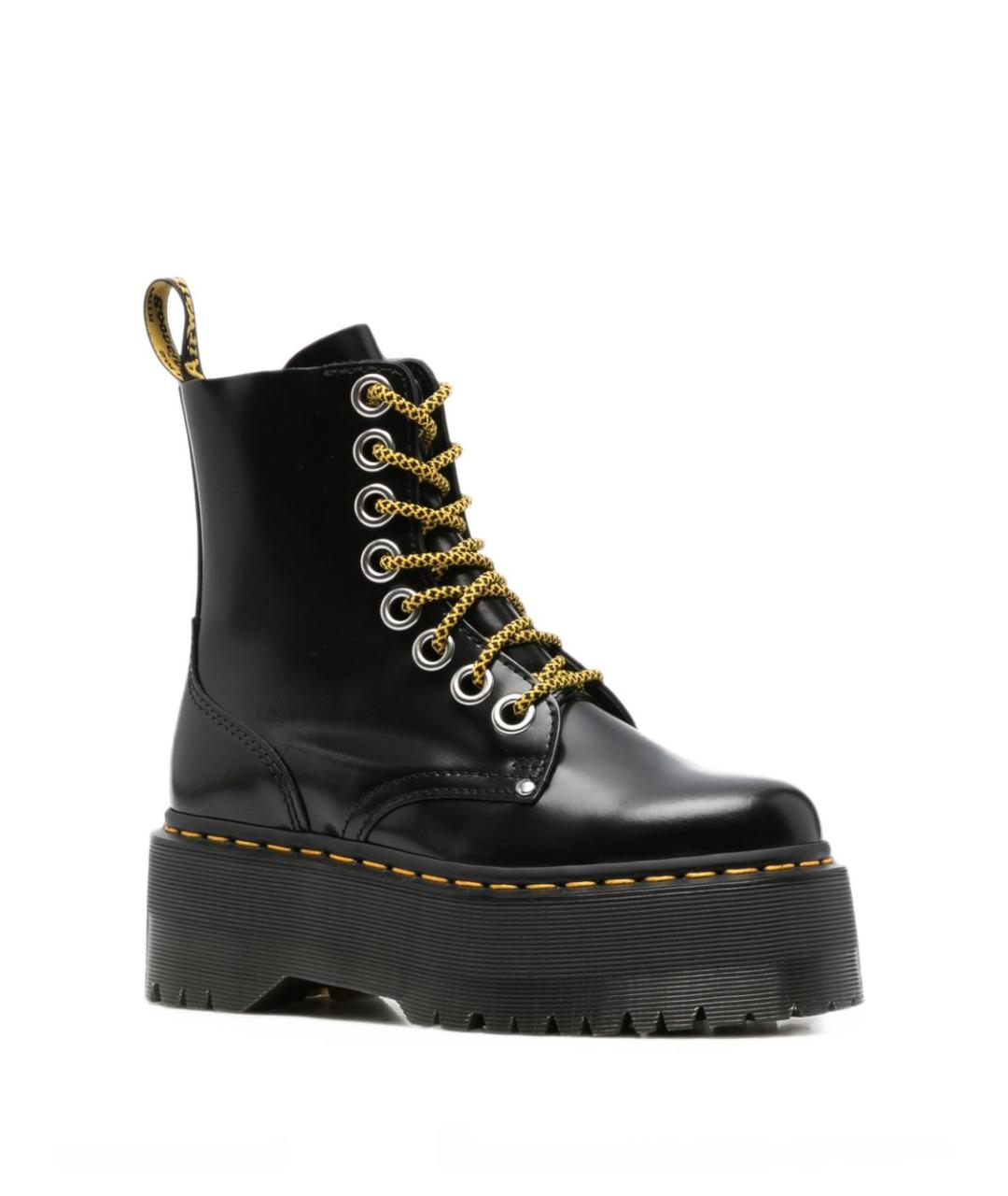 DR. MARTENS Черные кожаные ботинки, фото 4