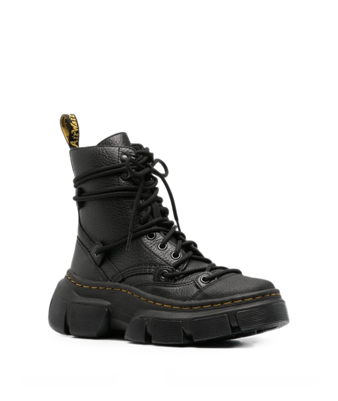 DR. MARTENS Черные кожаные ботинки, фото 3