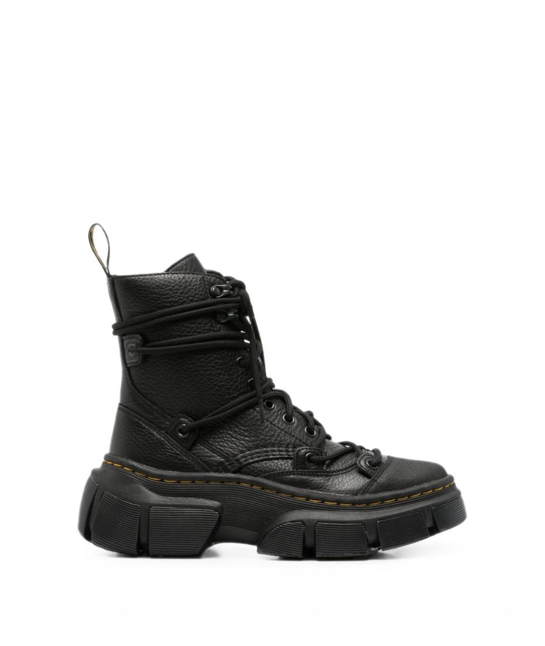 DR. MARTENS Черные кожаные ботинки, фото 1
