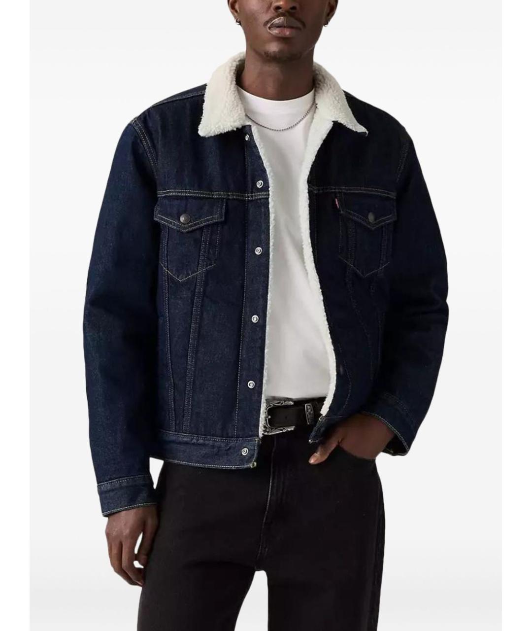 LEVI'S Синяя хлопковая куртка, фото 3