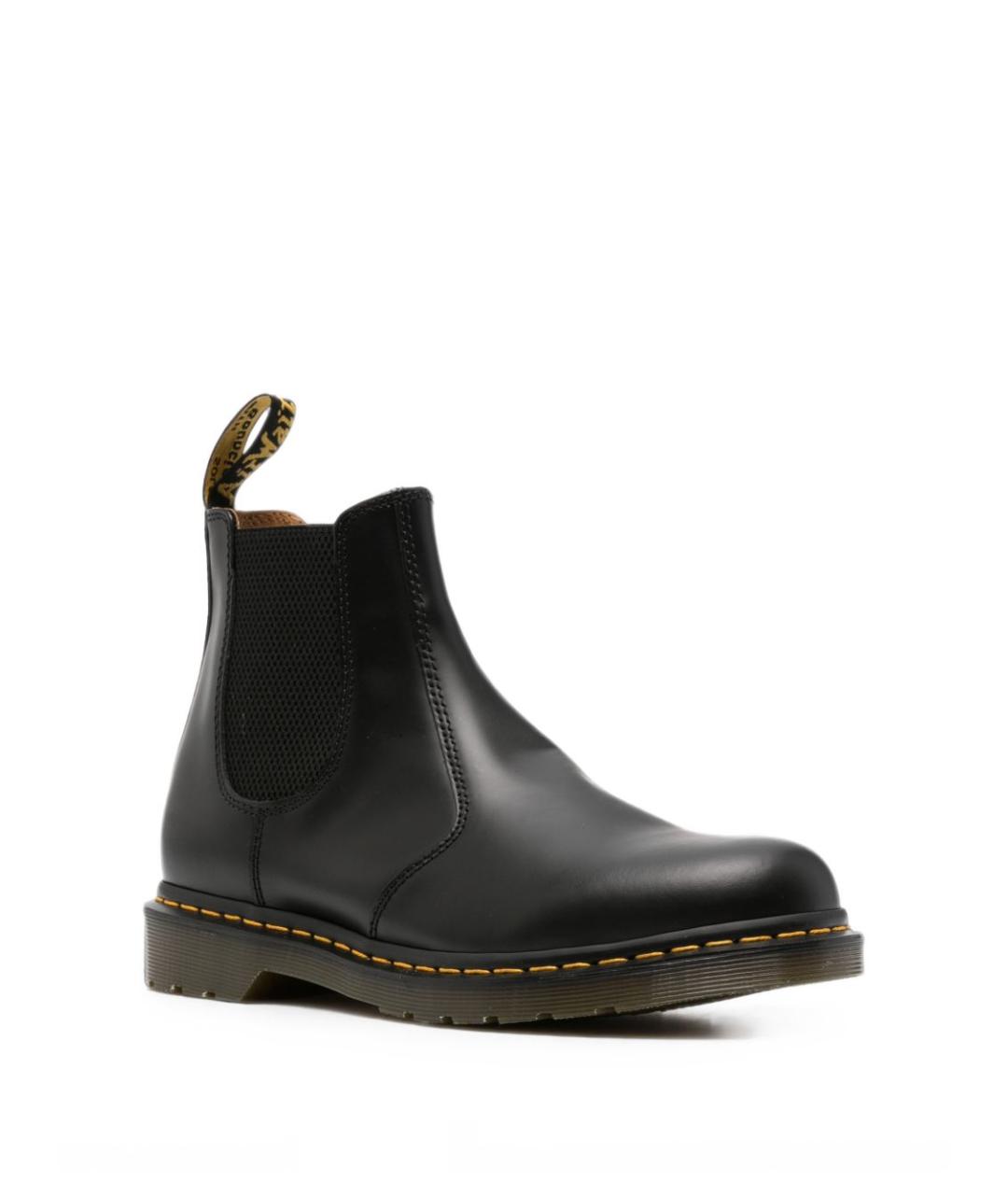 DR. MARTENS Черные кожаные высокие ботинки, фото 4