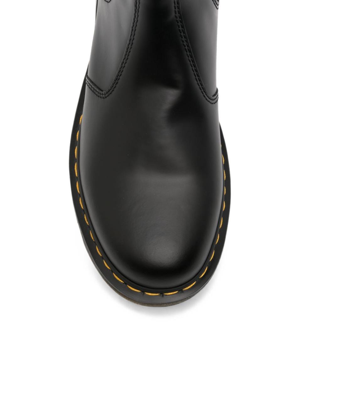 DR. MARTENS Черные кожаные высокие ботинки, фото 2