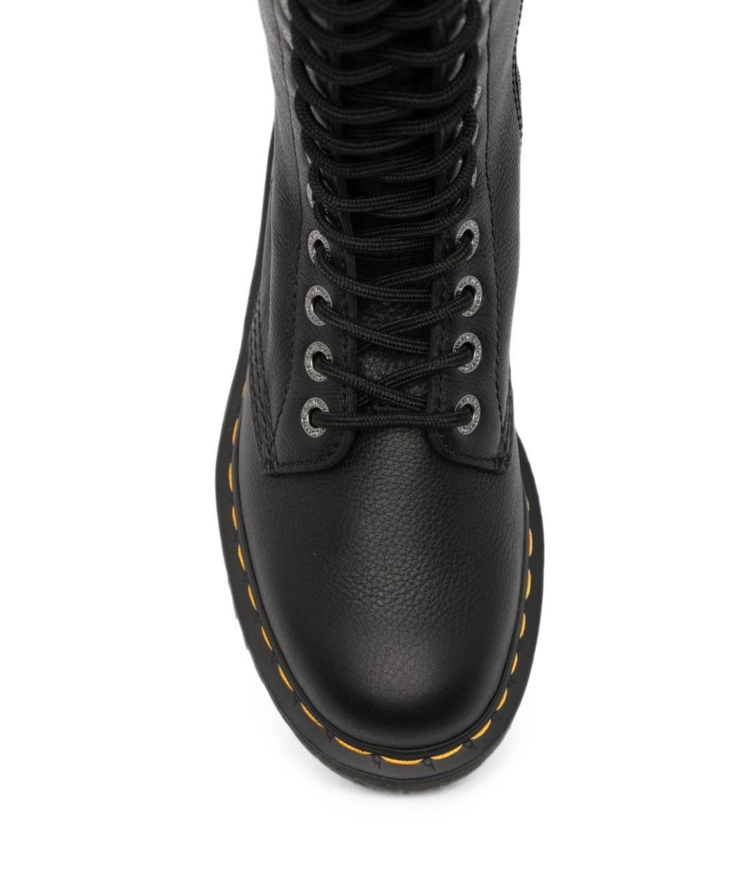 DR. MARTENS Черные кожаные сапоги, фото 3