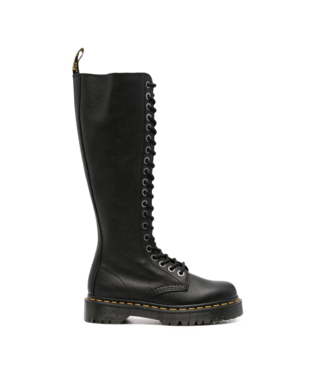 DR. MARTENS Черные кожаные сапоги, фото 1