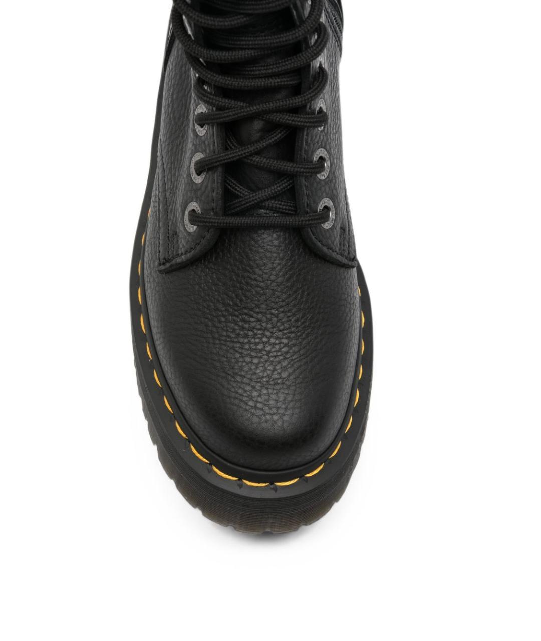 DR. MARTENS Черные кожаные ботинки, фото 3
