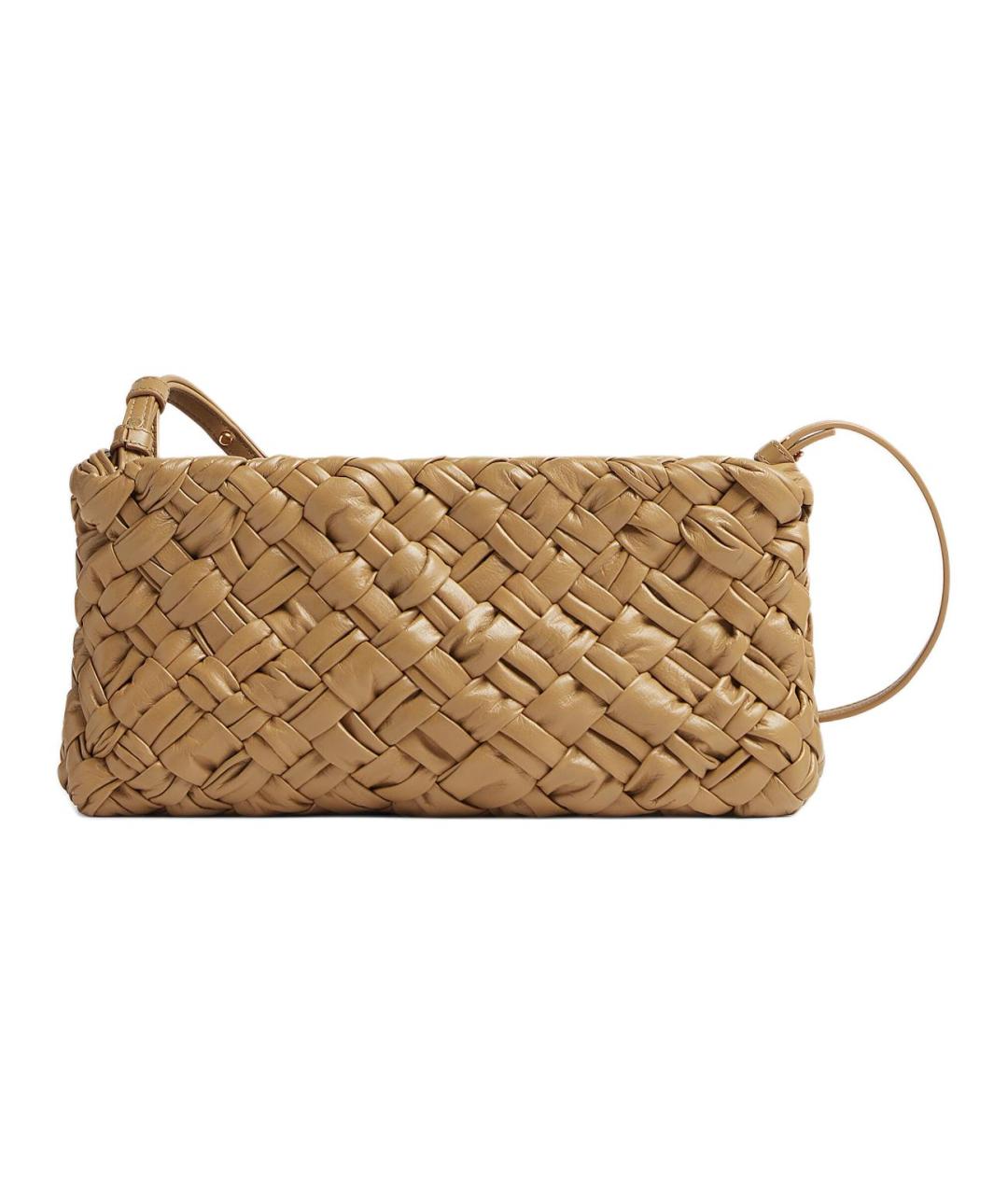 BOTTEGA VENETA Коричневая кожаная сумка через плечо, фото 1