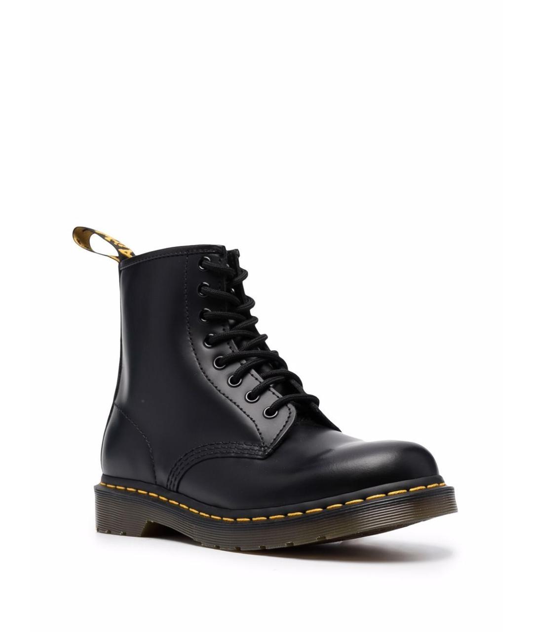 DR. MARTENS Черные кожаные высокие ботинки, фото 4