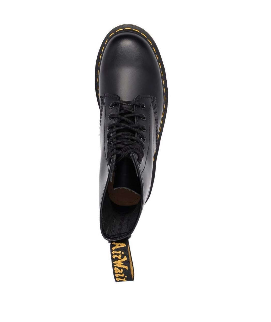 DR. MARTENS Черные кожаные высокие ботинки, фото 3