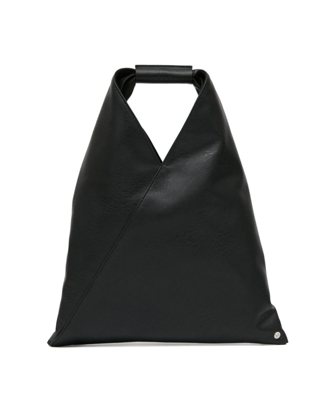 MM6 MAISON MARGIELA Черная сумка тоут из искусственной кожи, фото 4