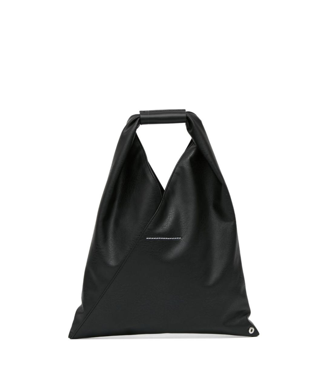 MM6 MAISON MARGIELA Черная сумка тоут из искусственной кожи, фото 1