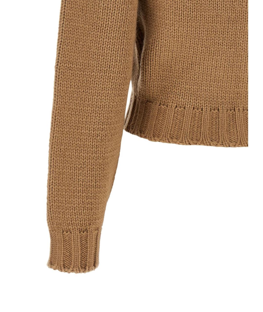 MM6 MAISON MARGIELA Коричневый шерстяной кардиган, фото 3