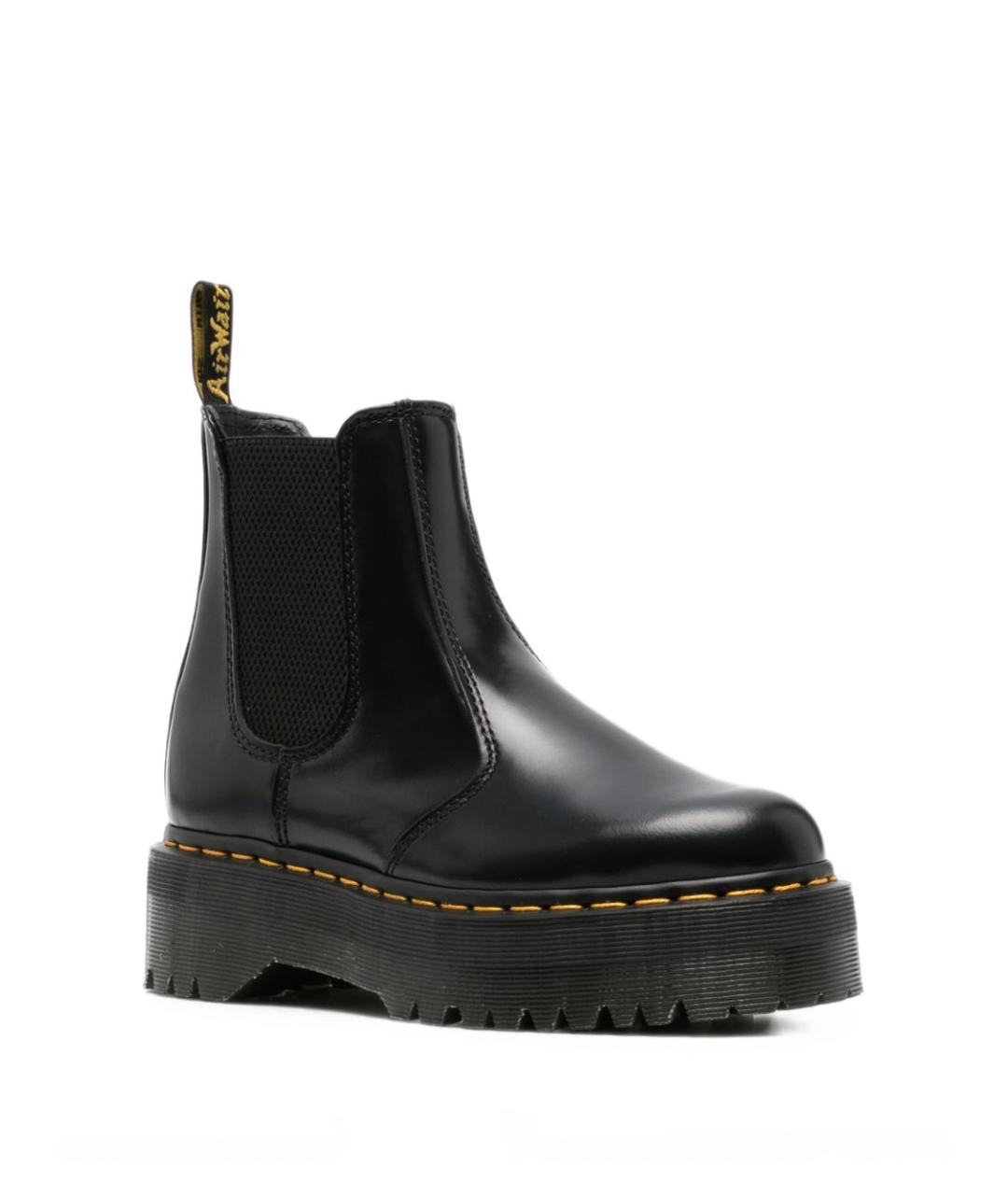 DR. MARTENS Черные кожаные ботинки, фото 2