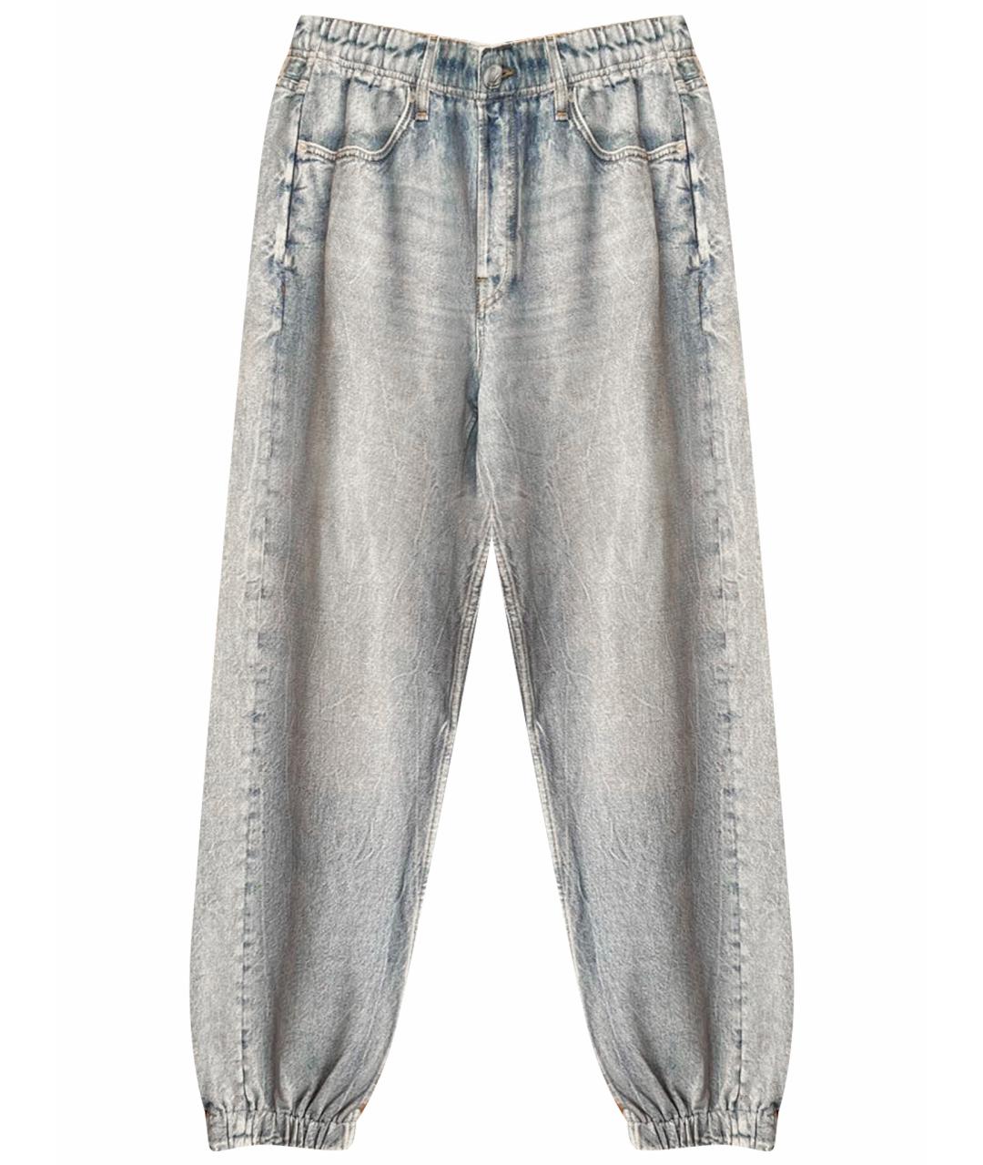 RAG & BONE Голубые хлопковые прямые джинсы, фото 1