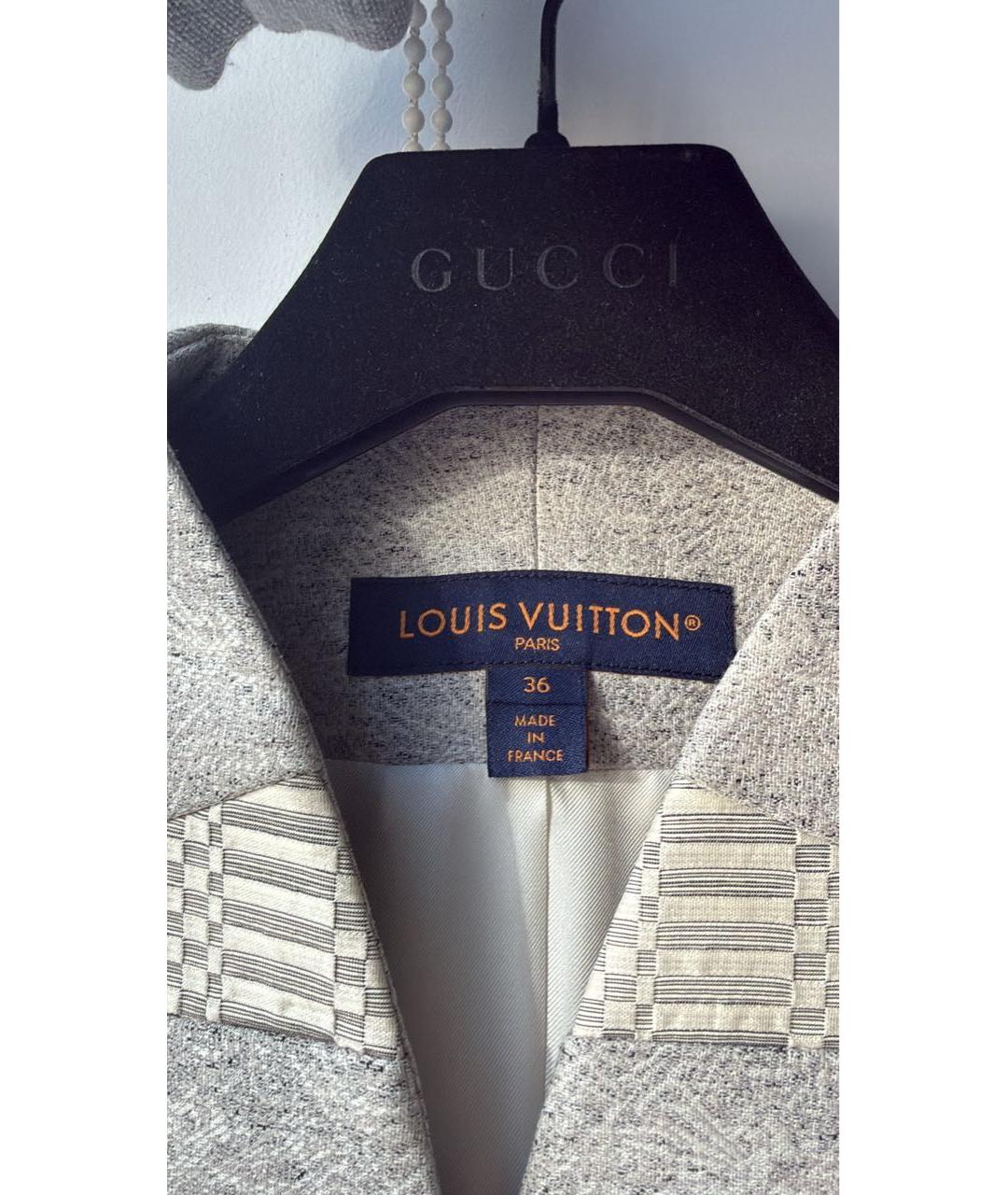LOUIS VUITTON Бежевый шерстяной жакет/пиджак, фото 3