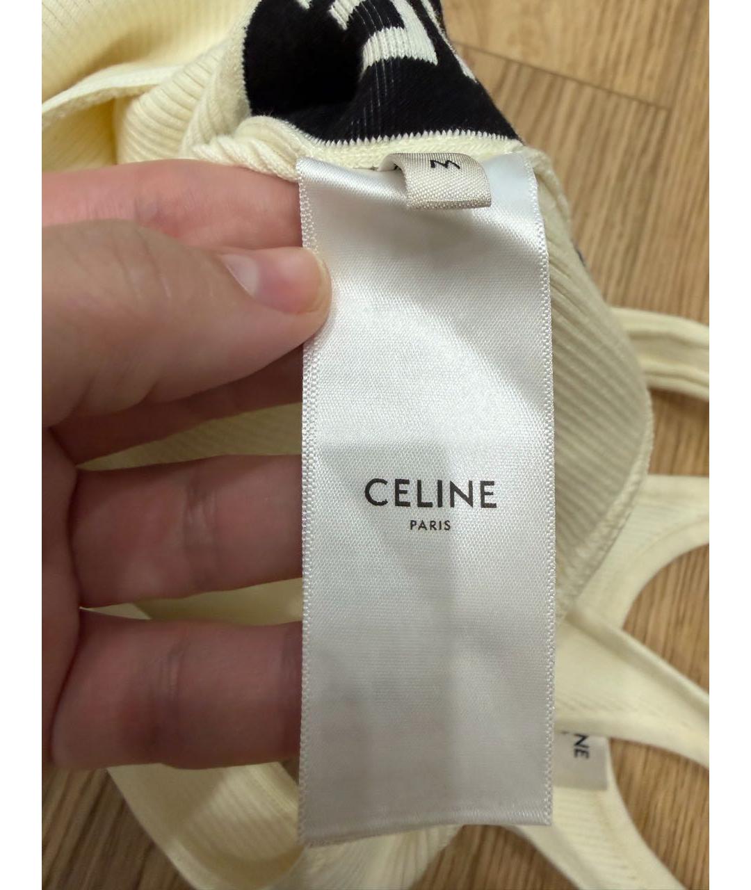 CELINE Белое боди, фото 5