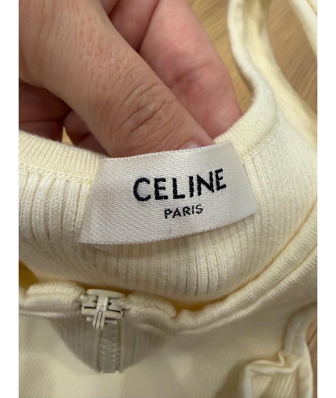 CELINE Белое боди, фото 2