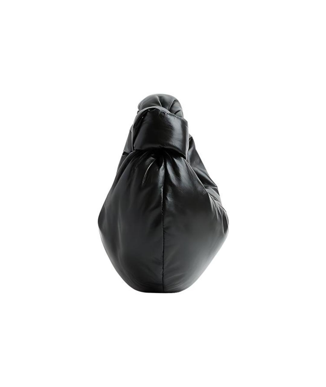BOTTEGA VENETA Черная кожаная сумка через плечо, фото 2