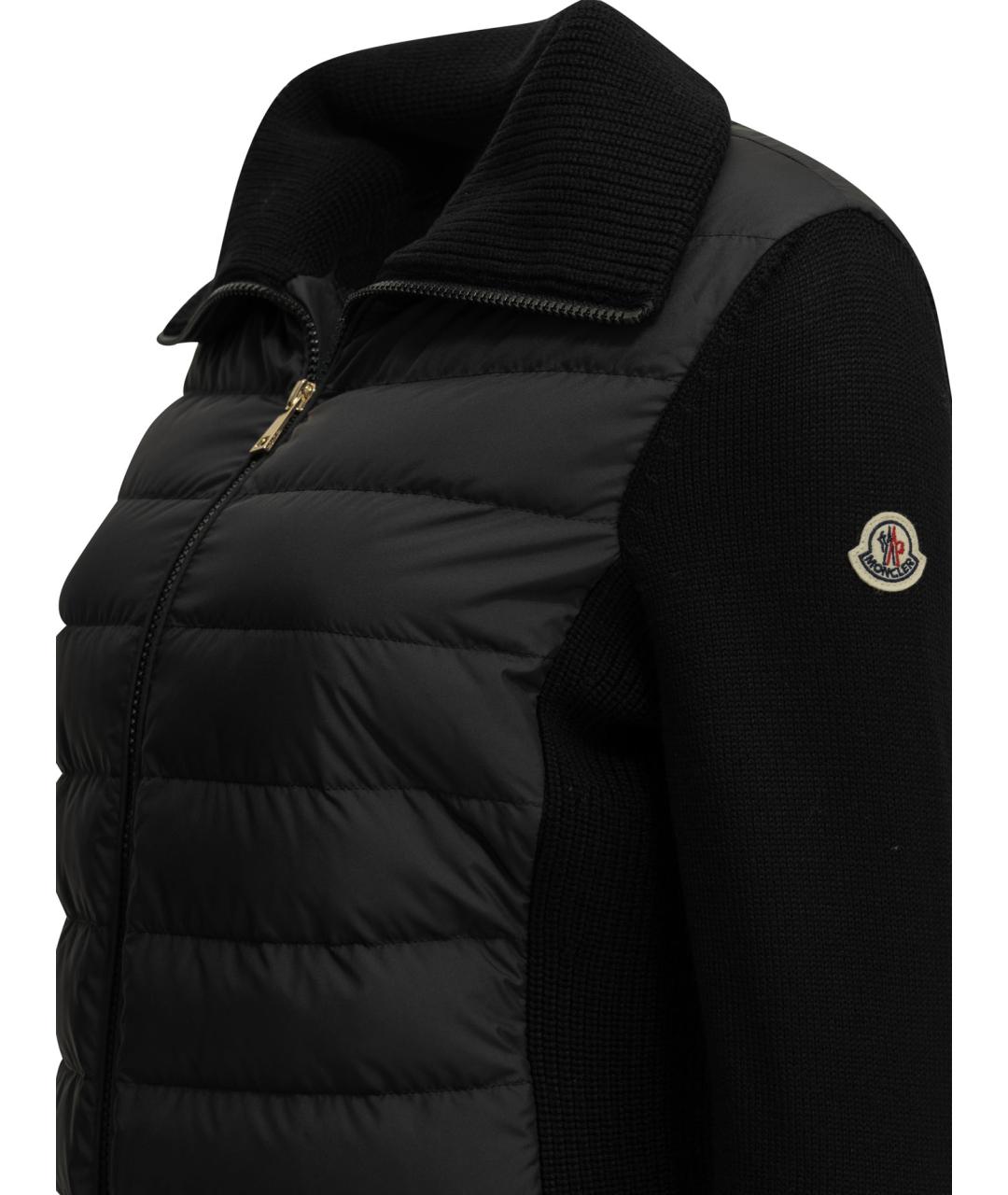 MONCLER Черная шерстяная куртка, фото 3