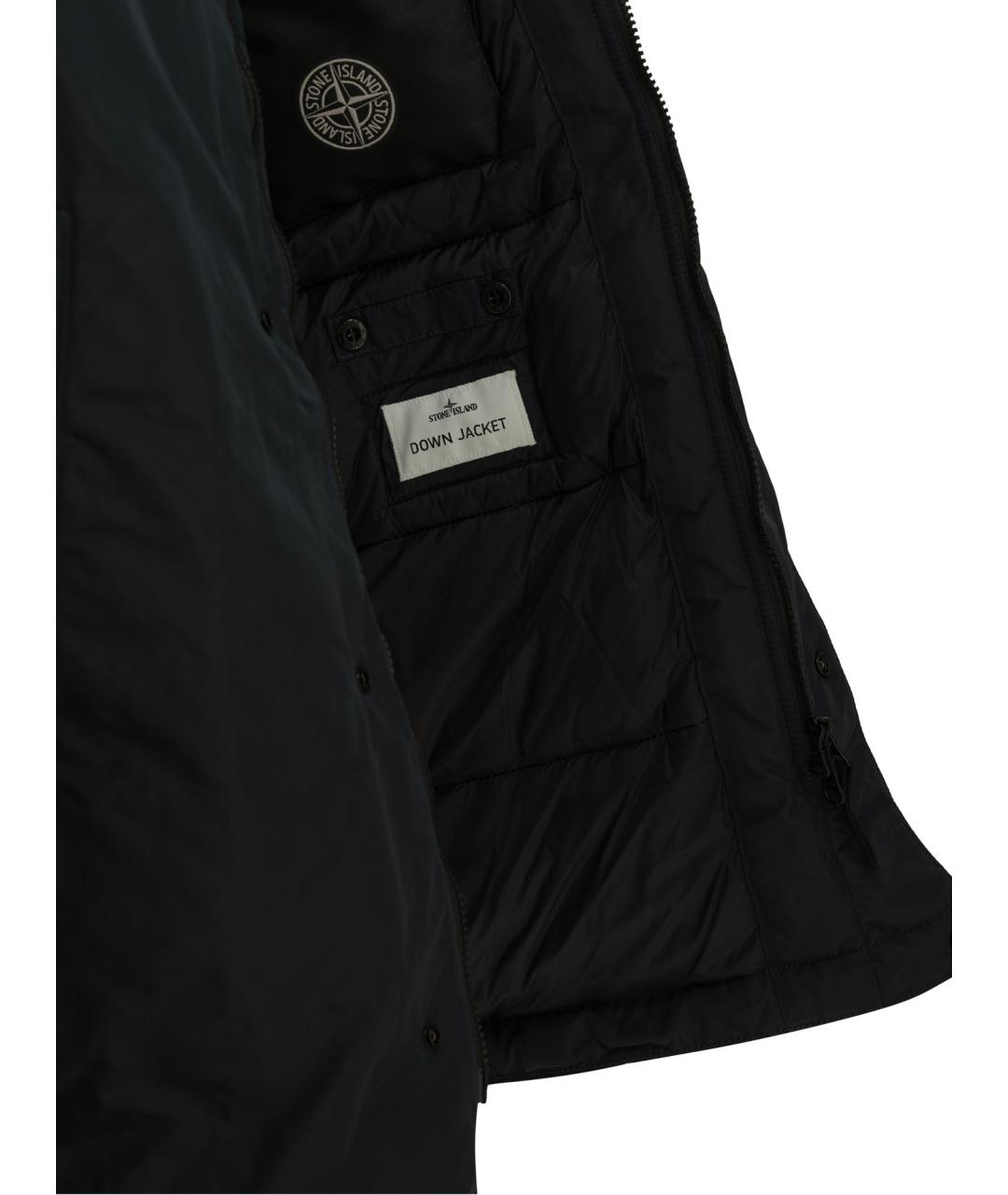 STONE ISLAND Синяя полиэстеровая парка, фото 4