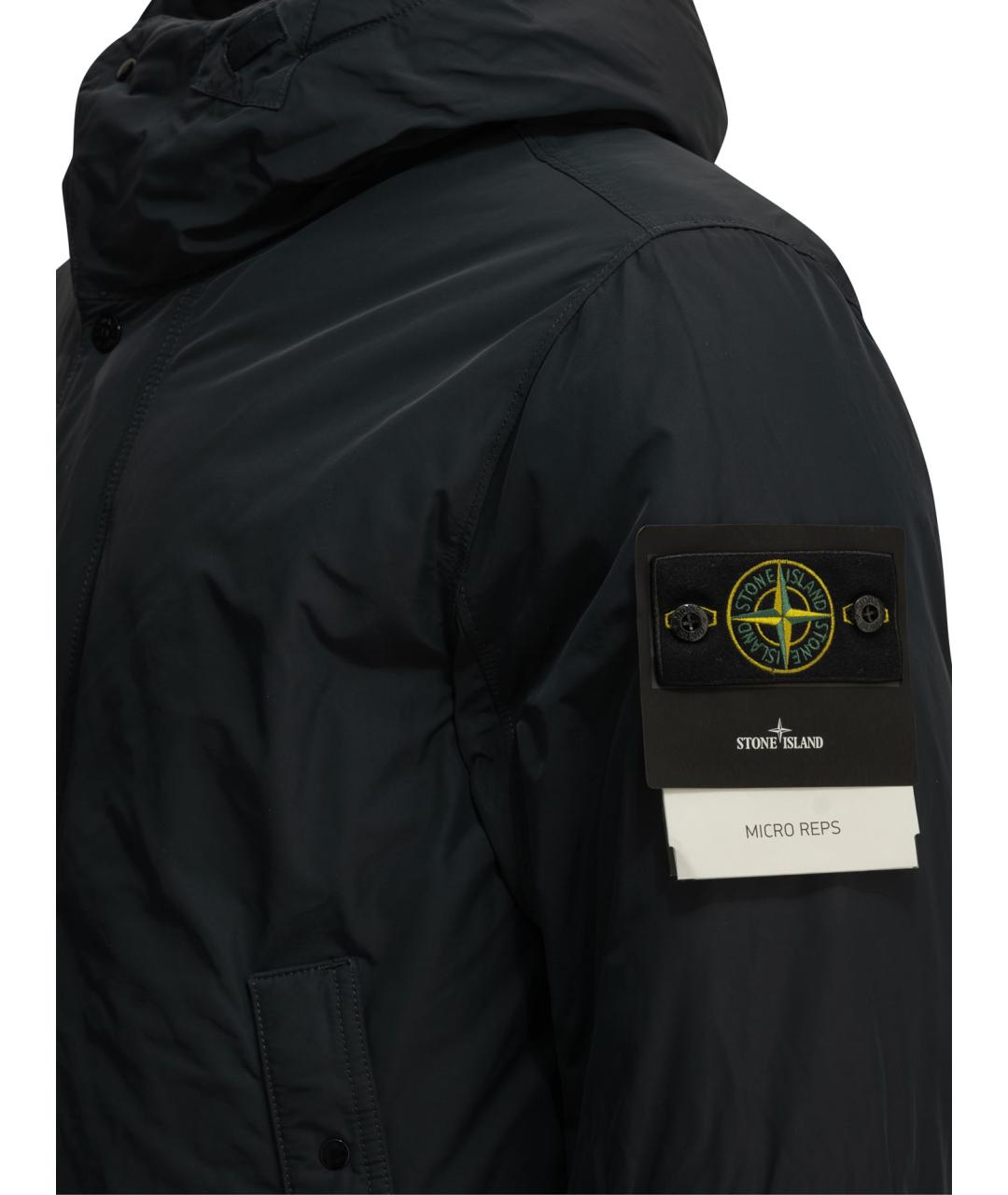 STONE ISLAND Синяя полиэстеровая парка, фото 3