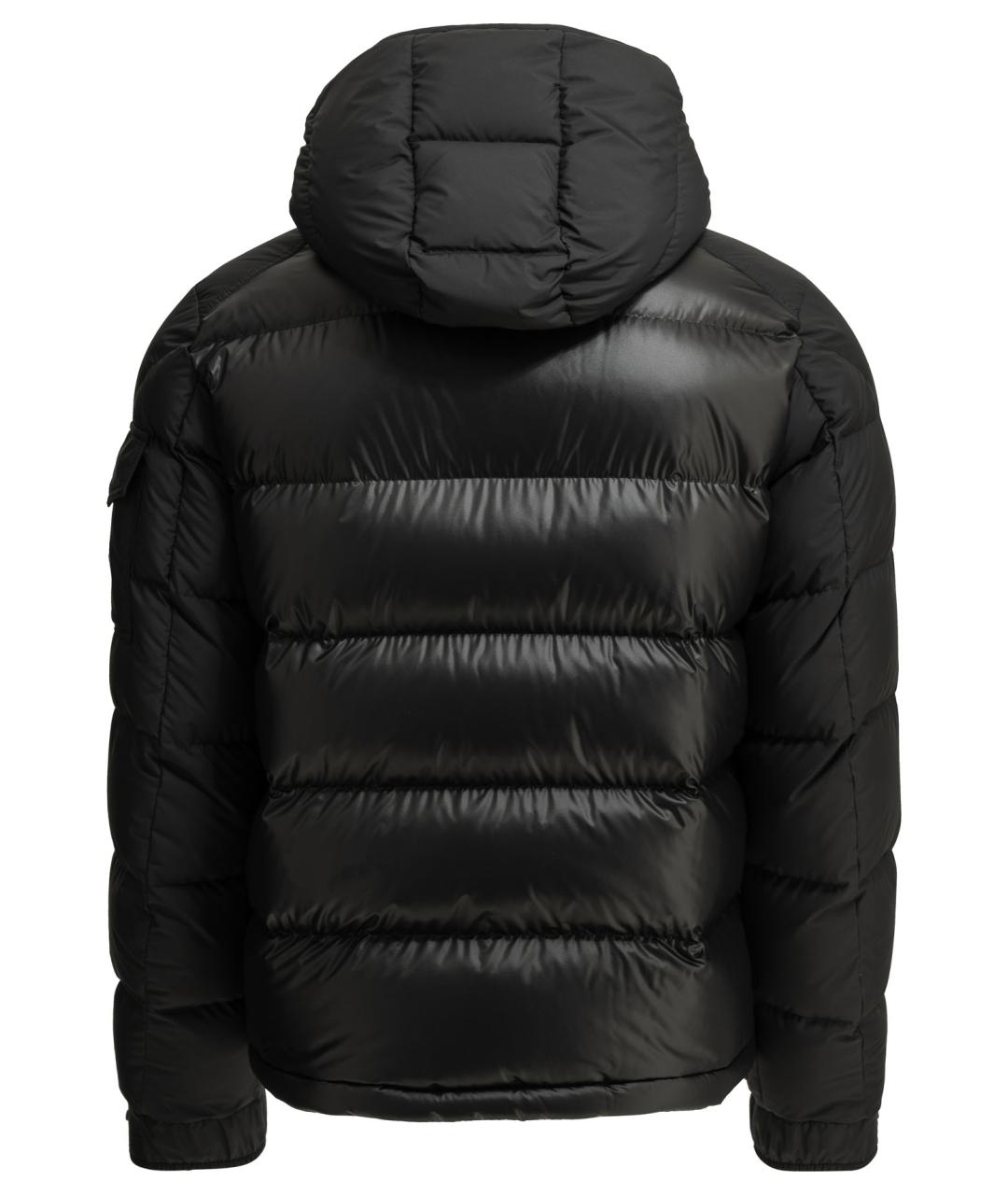 MONCLER Черная полиэстеровая куртка, фото 2