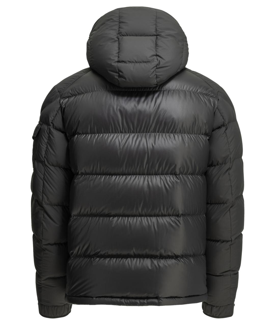 MONCLER Серая полиамидовая куртка, фото 2