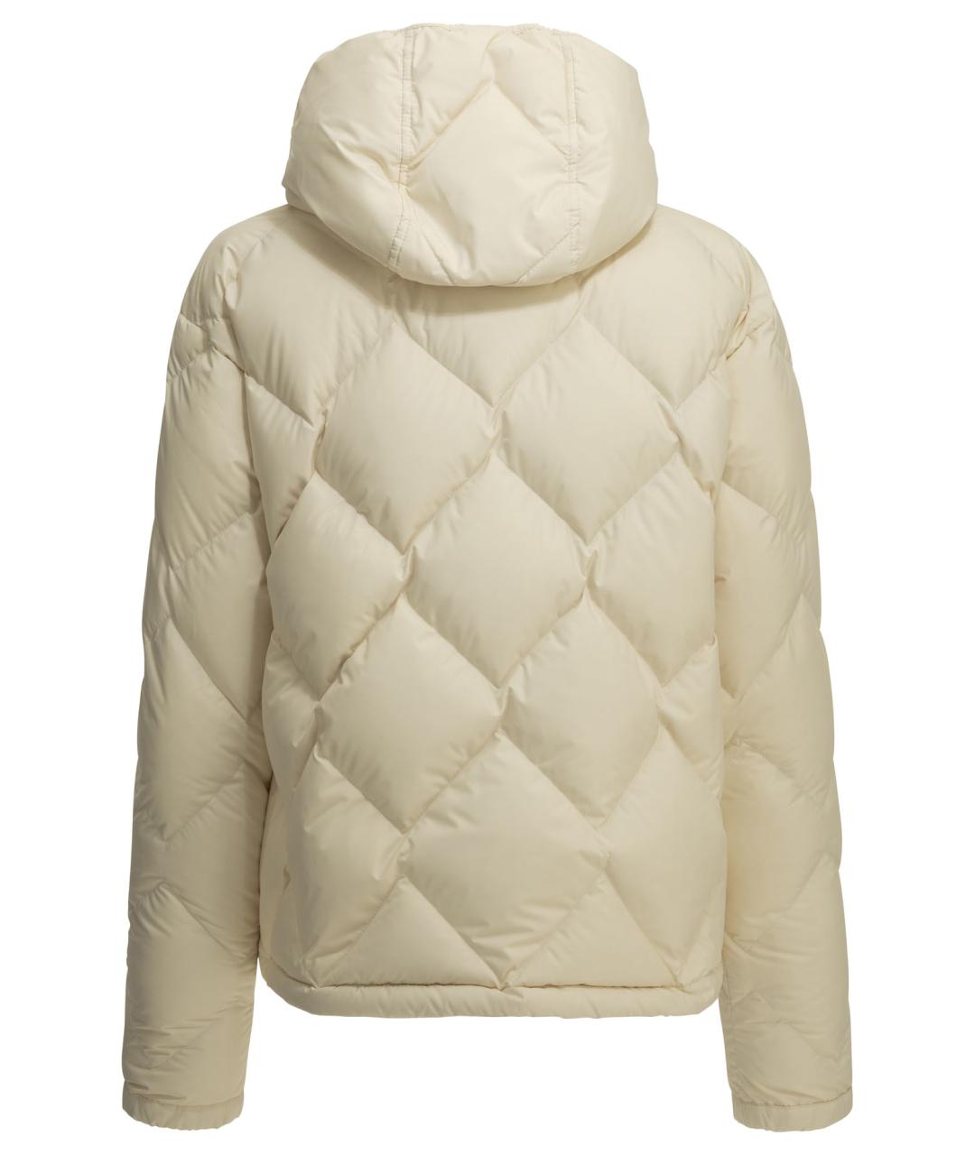 MONCLER Белая полиэстеровая куртка, фото 2