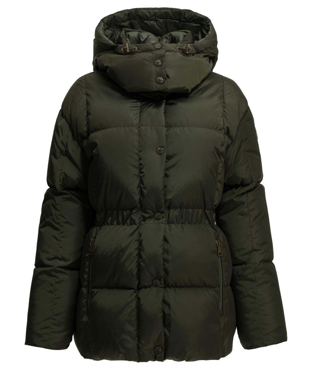 MONCLER Зеленая полиамидовая куртка, фото 1