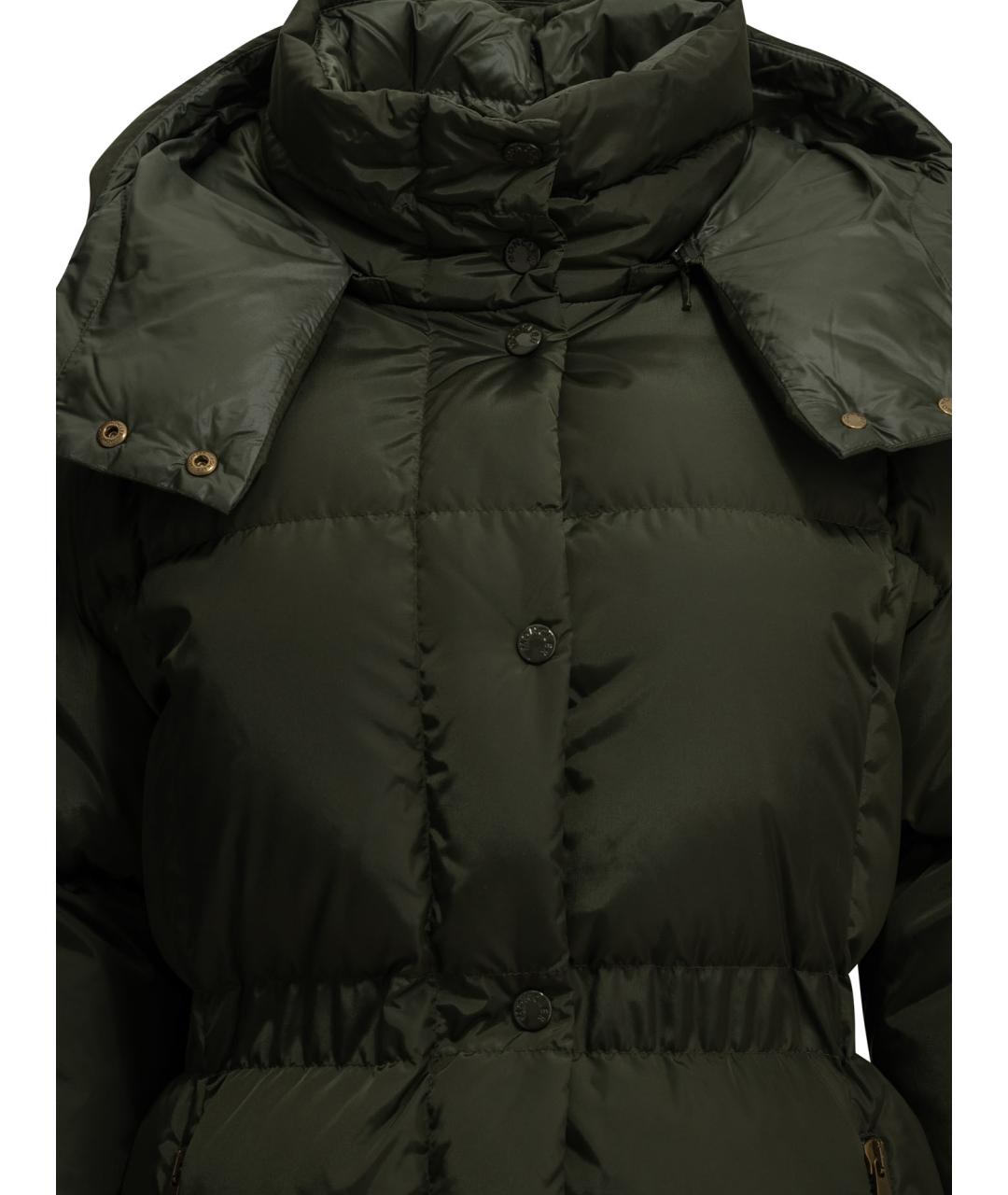 MONCLER Зеленая полиамидовая куртка, фото 3