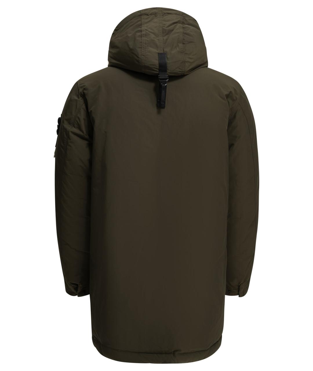STONE ISLAND Хаки полиэстеровая парка, фото 2